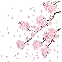Amazon.co.jp: Sakura Cherry Blossom Wall Sticker Made in Japan